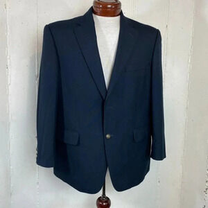 Wall Street 40S Navy 2 button blazer with gold buttons‎